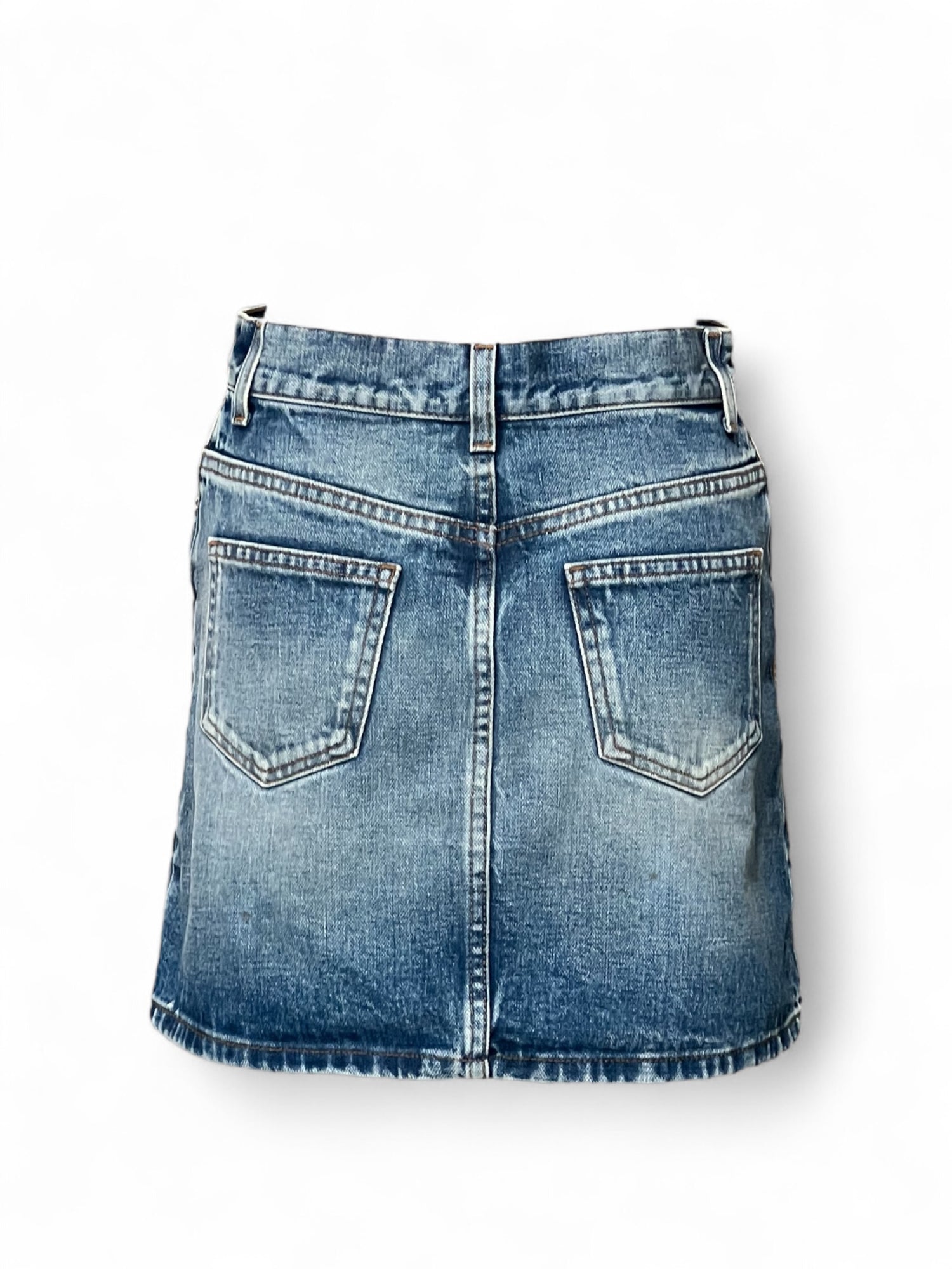Gucci - Mini jupe brodée Bleu clair T36