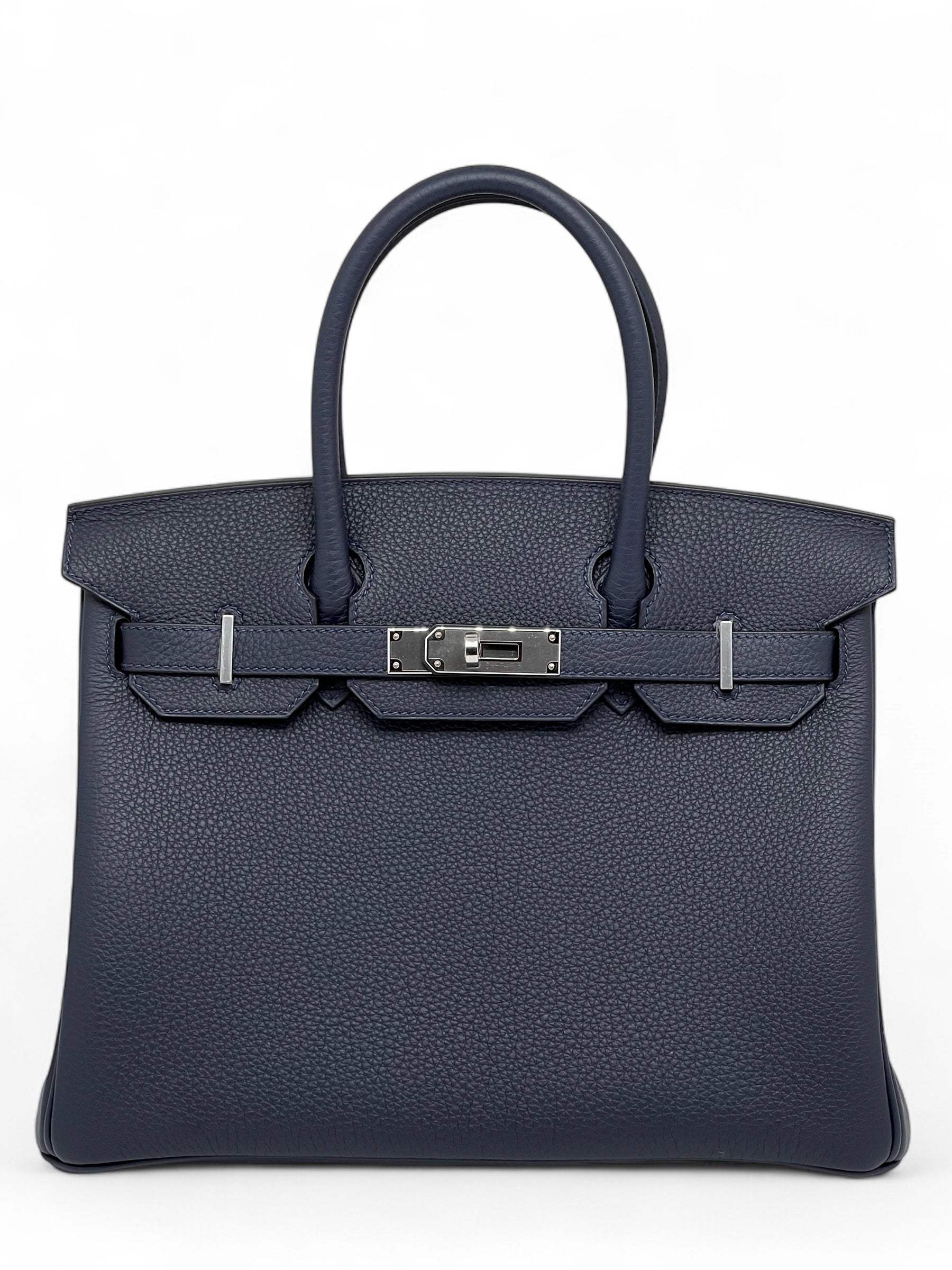 Hermès - Sac Birkin 30 Veau Togo Bleu nuit