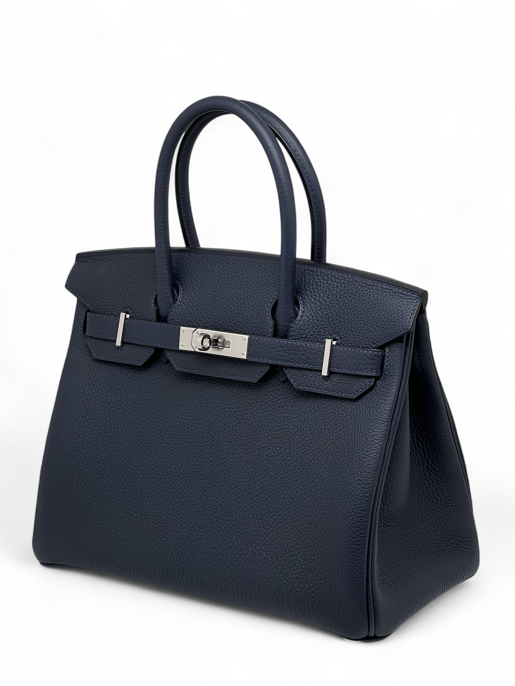 Hermès - Borsa Birkin 30 Veau Togo Blu notte