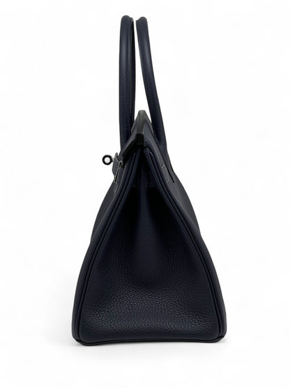 Hermès - Sac Birkin 30 Veau Togo Bleu nuit