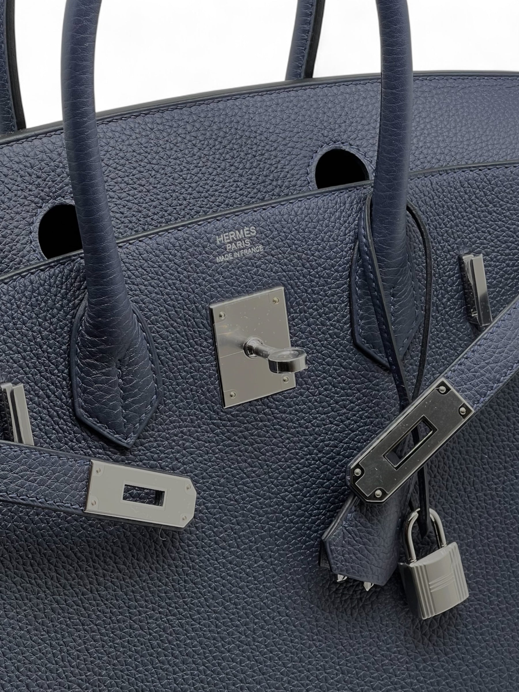 Hermès - Borsa Birkin 30 Veau Togo Blu notte