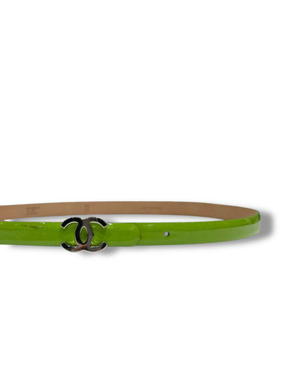 Chanel - Ceinture fine Verte T80