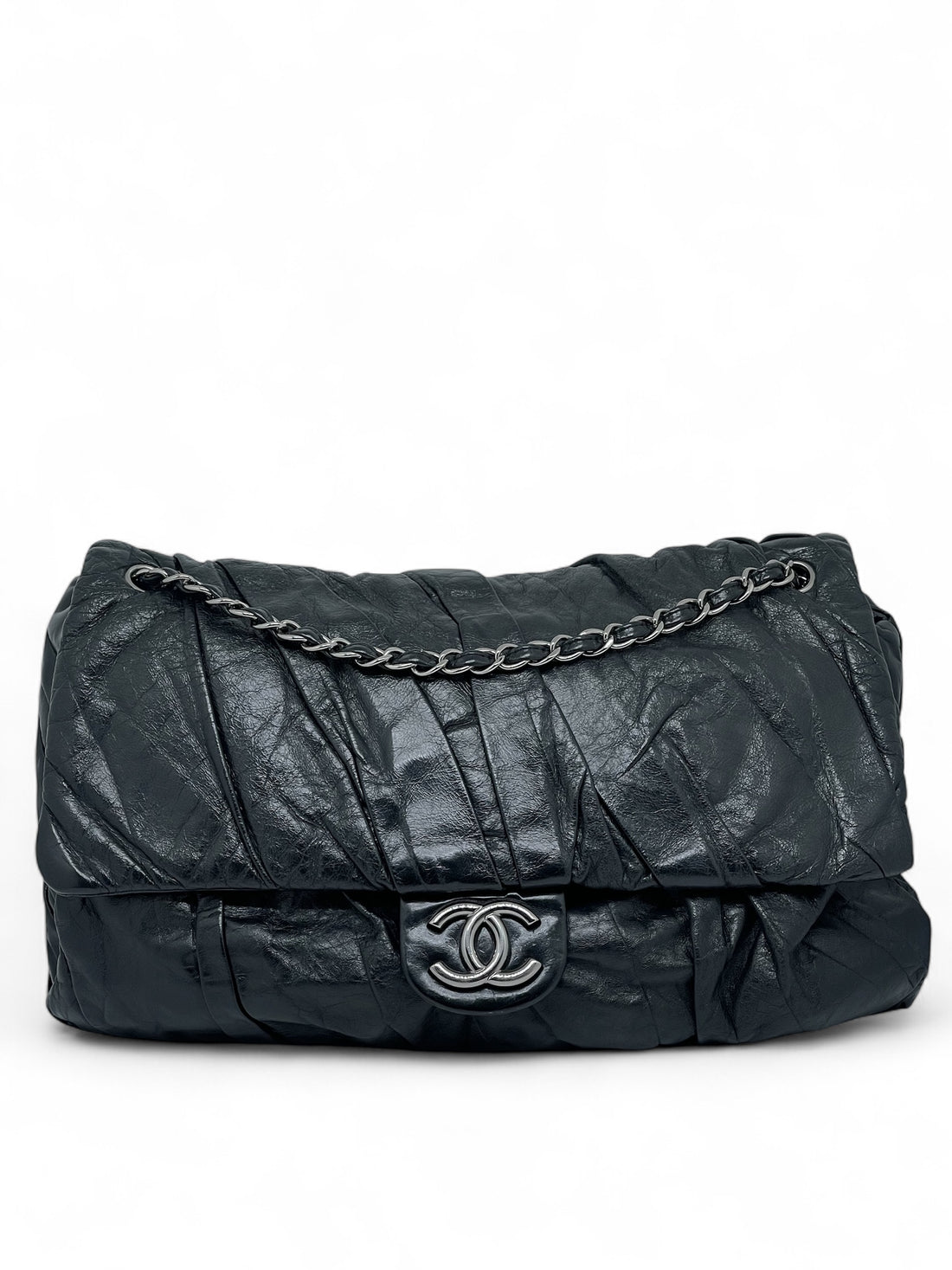 Chanel - Sac cuir plissé