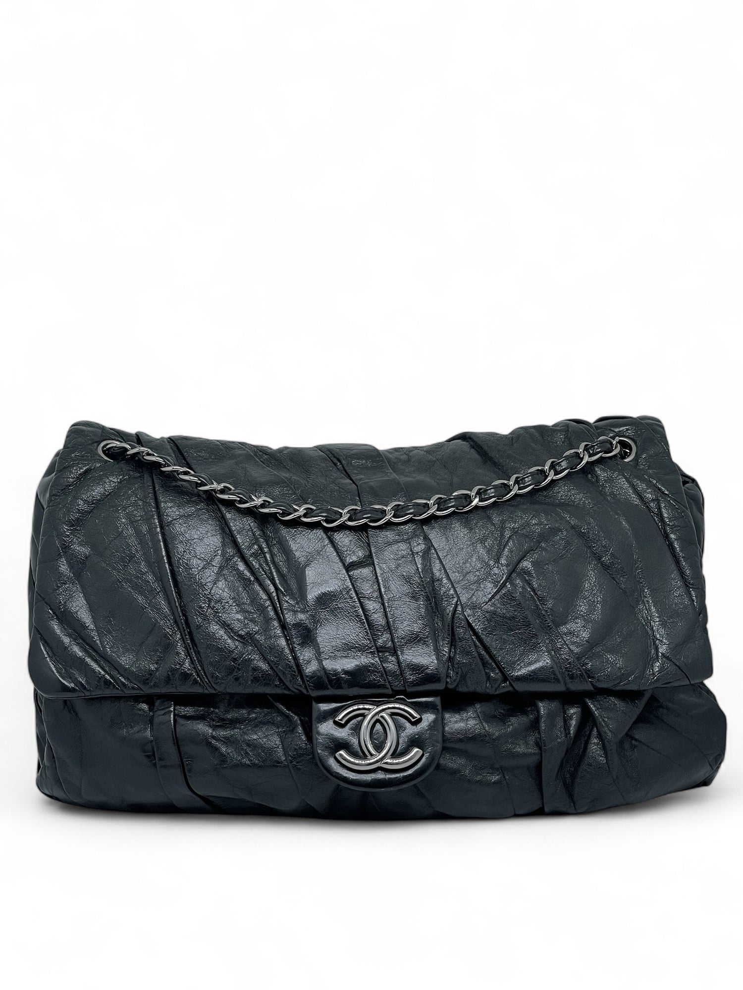 Chanel - Sac cuir plissé