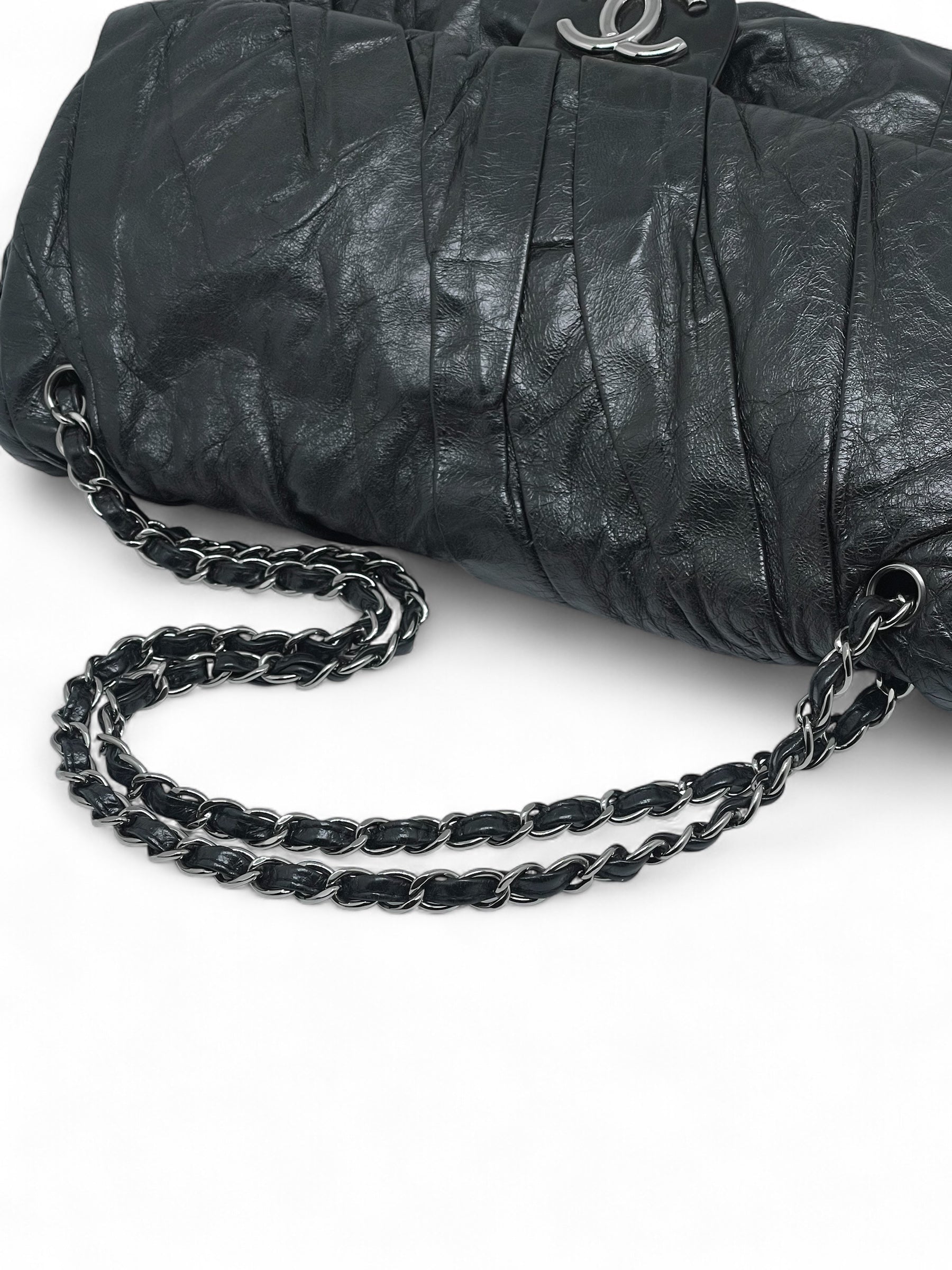 Chanel - Sac cuir plissé