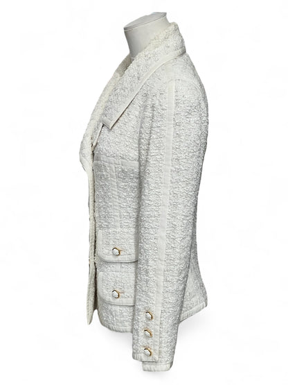 Chanel - Giacca bianca in tweed T34