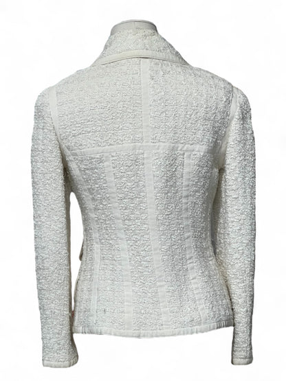 Chanel - Giacca bianca in tweed T34