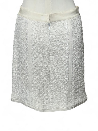 Chanel - Jupe blanche en tweed T34