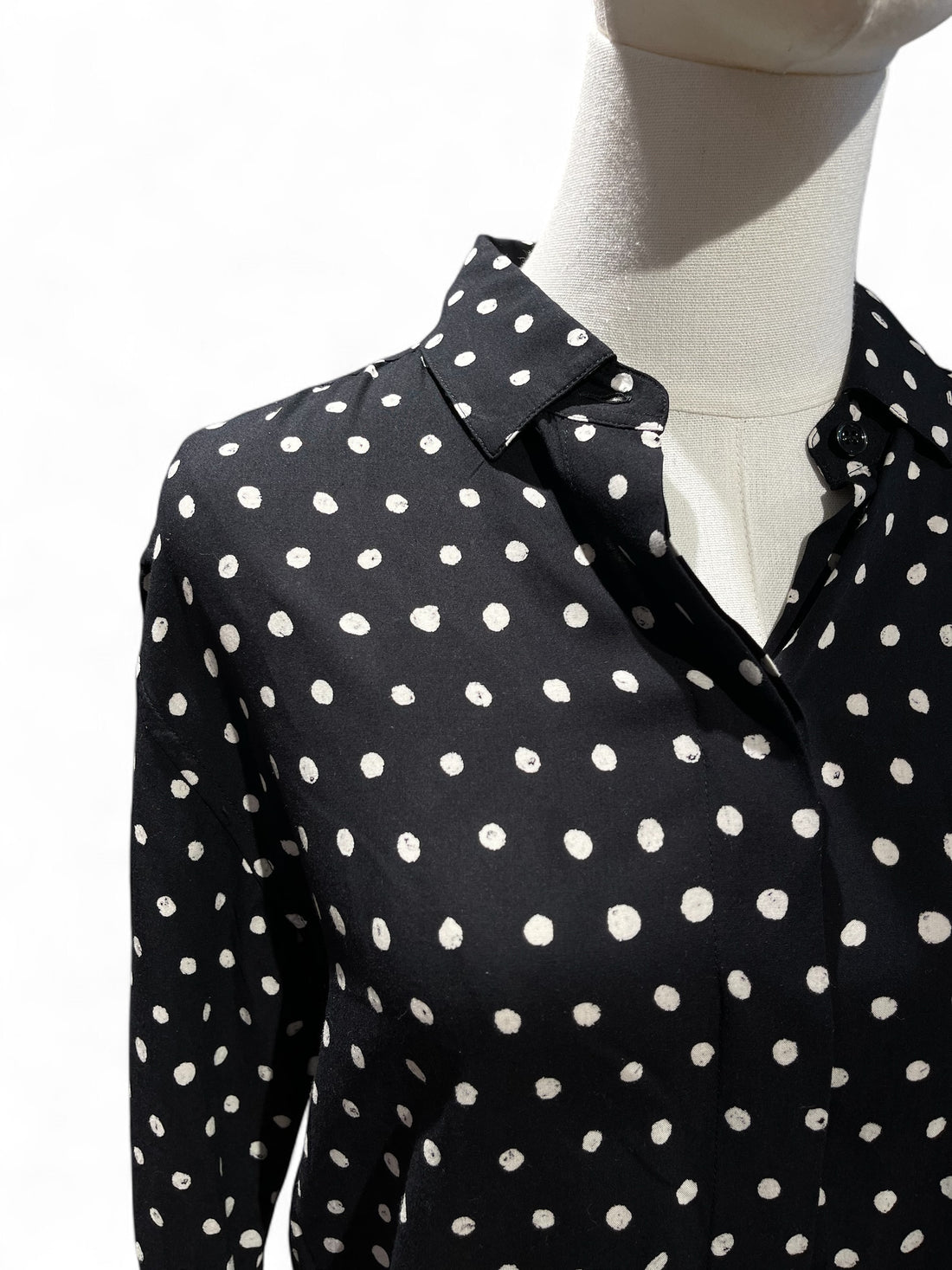 Saint Laurent - Chemisier à pois T36