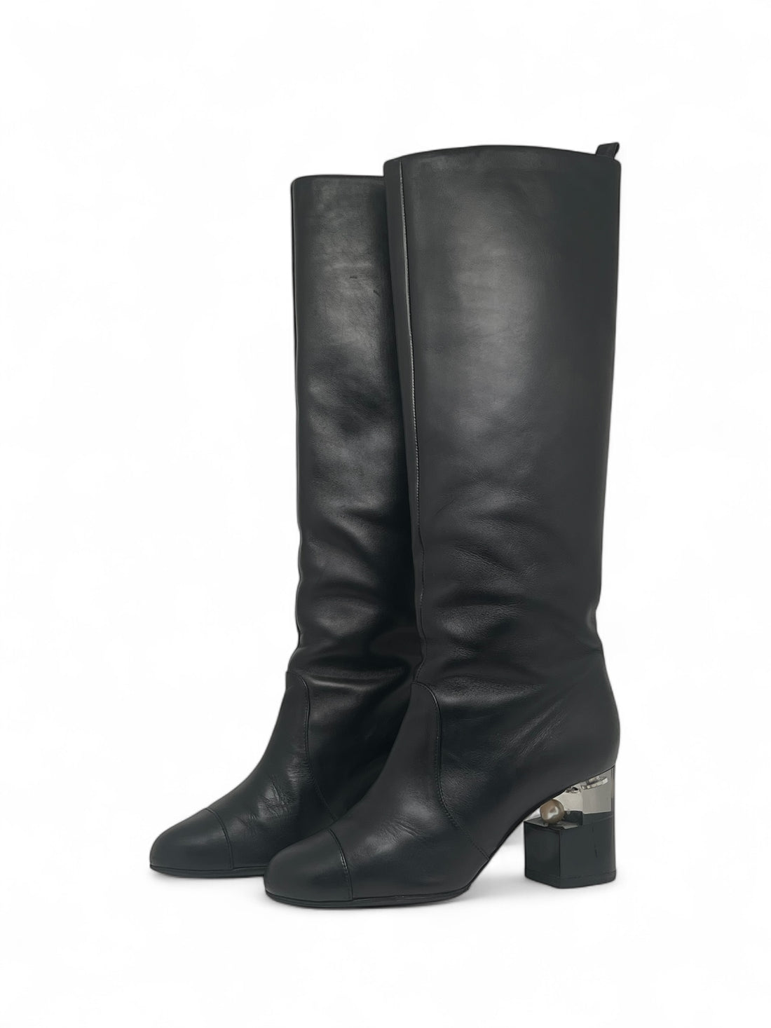 Chanel - Bottes noir en cuir