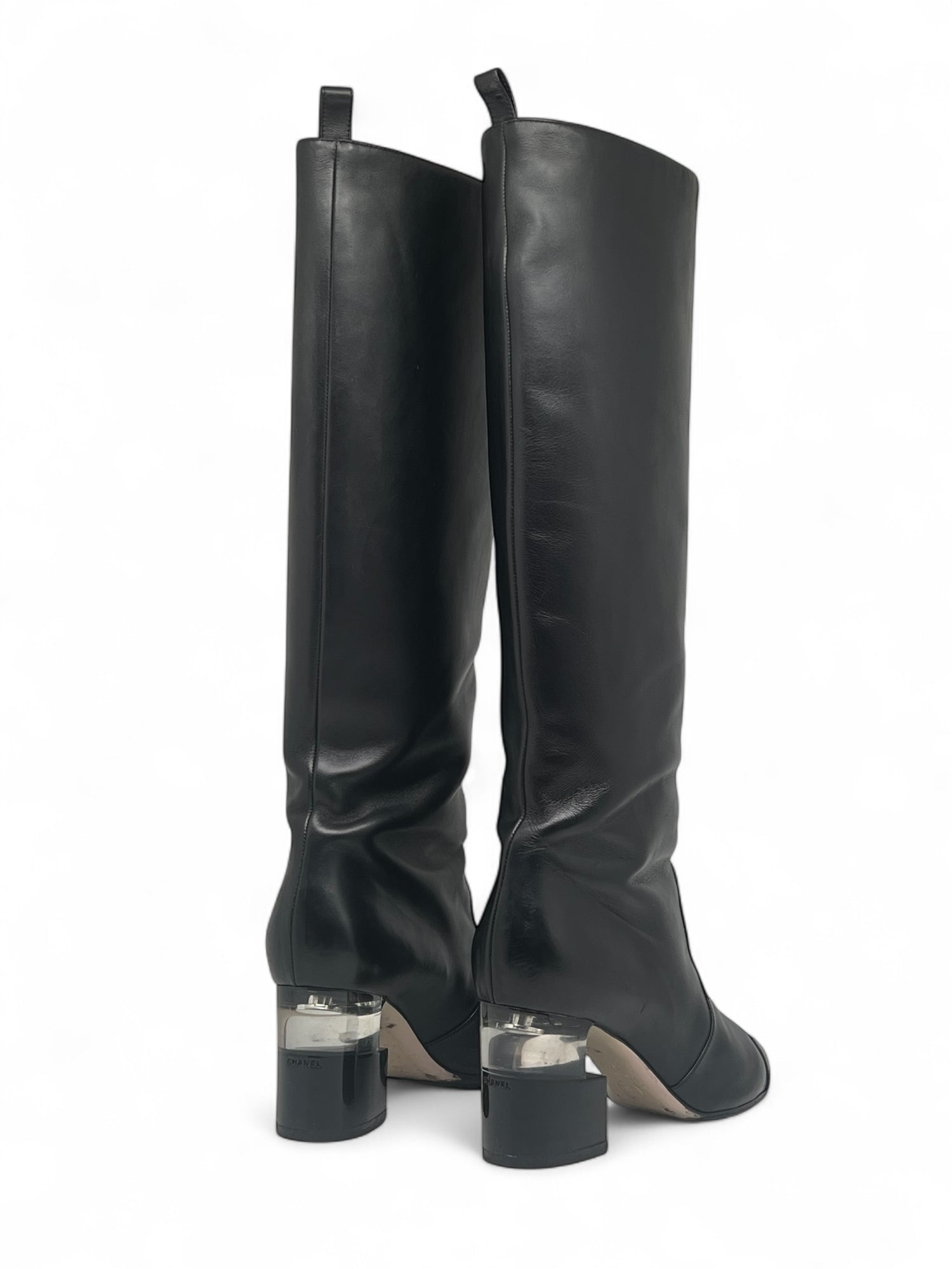 Chanel - Bottes noir en cuir