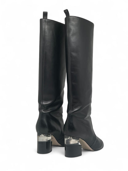 Chanel - Bottes noir en cuir