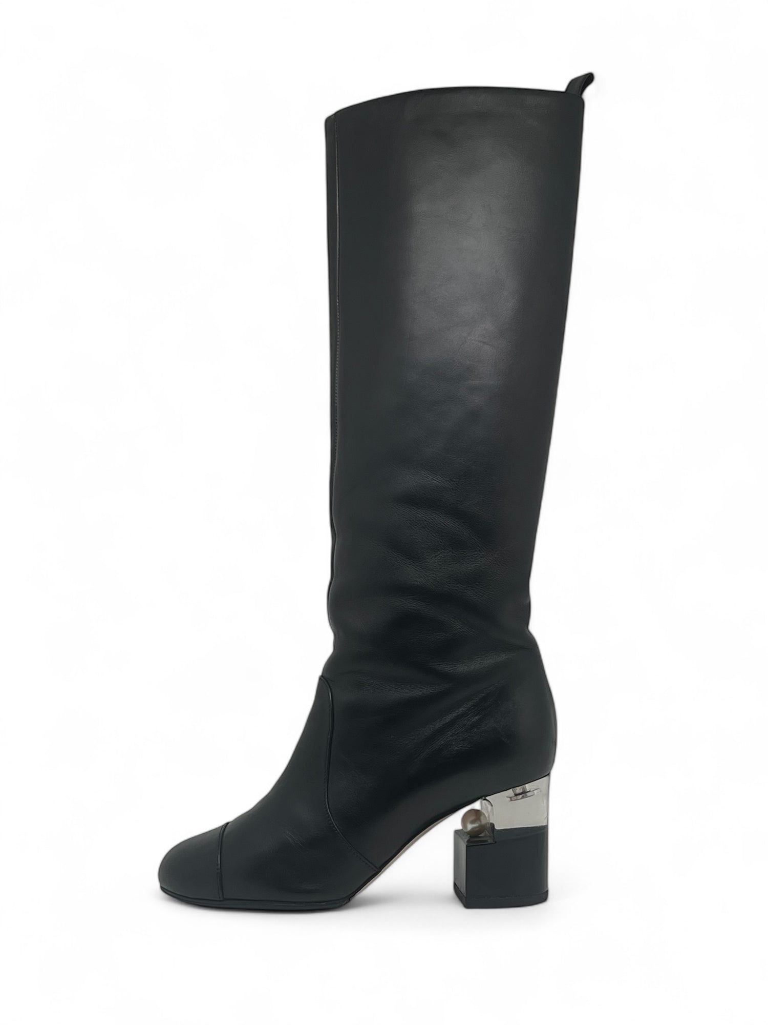 Chanel - Bottes noir en cuir