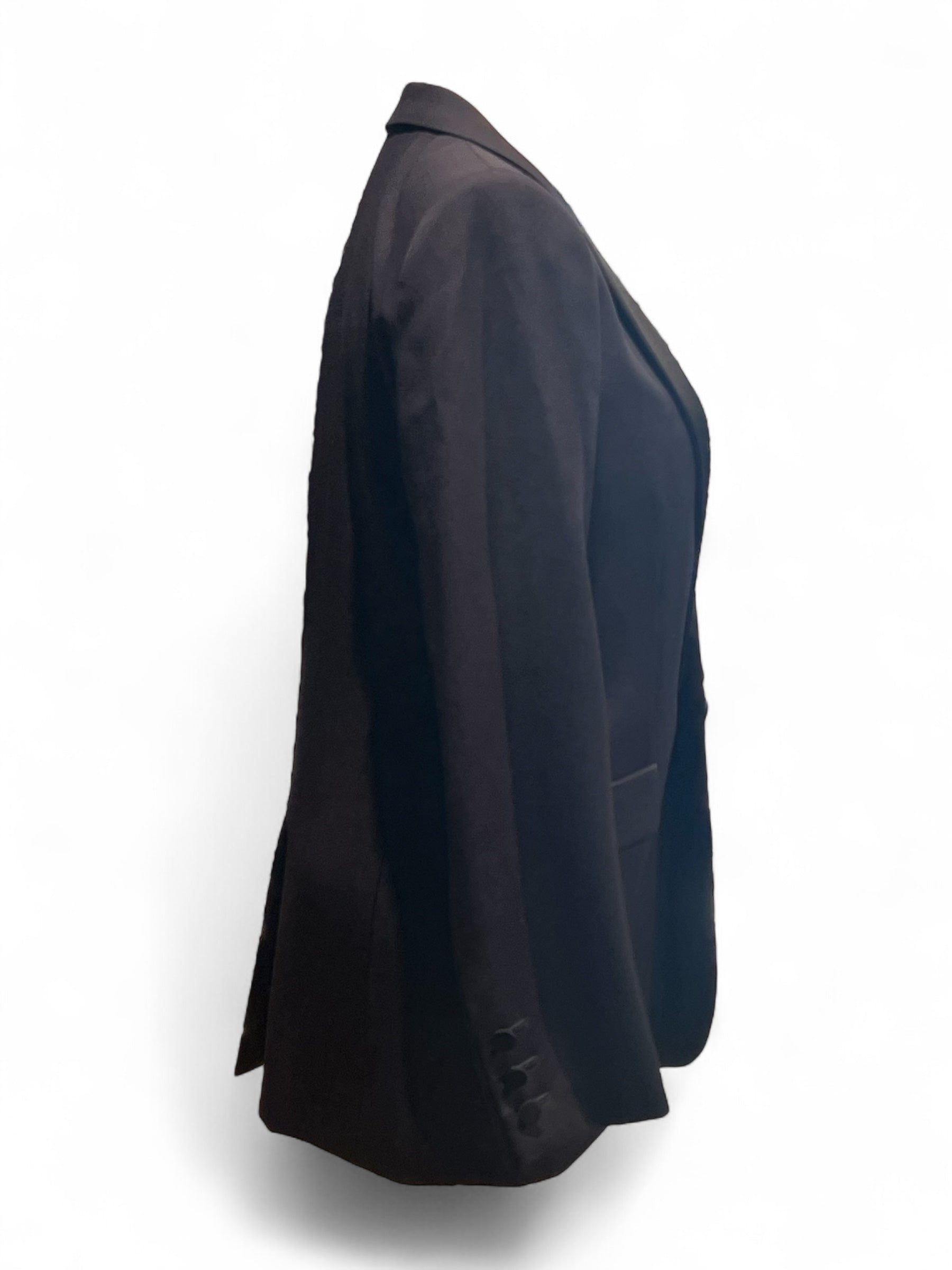 Saint Laurent - Blazer bleu marine et noir T36