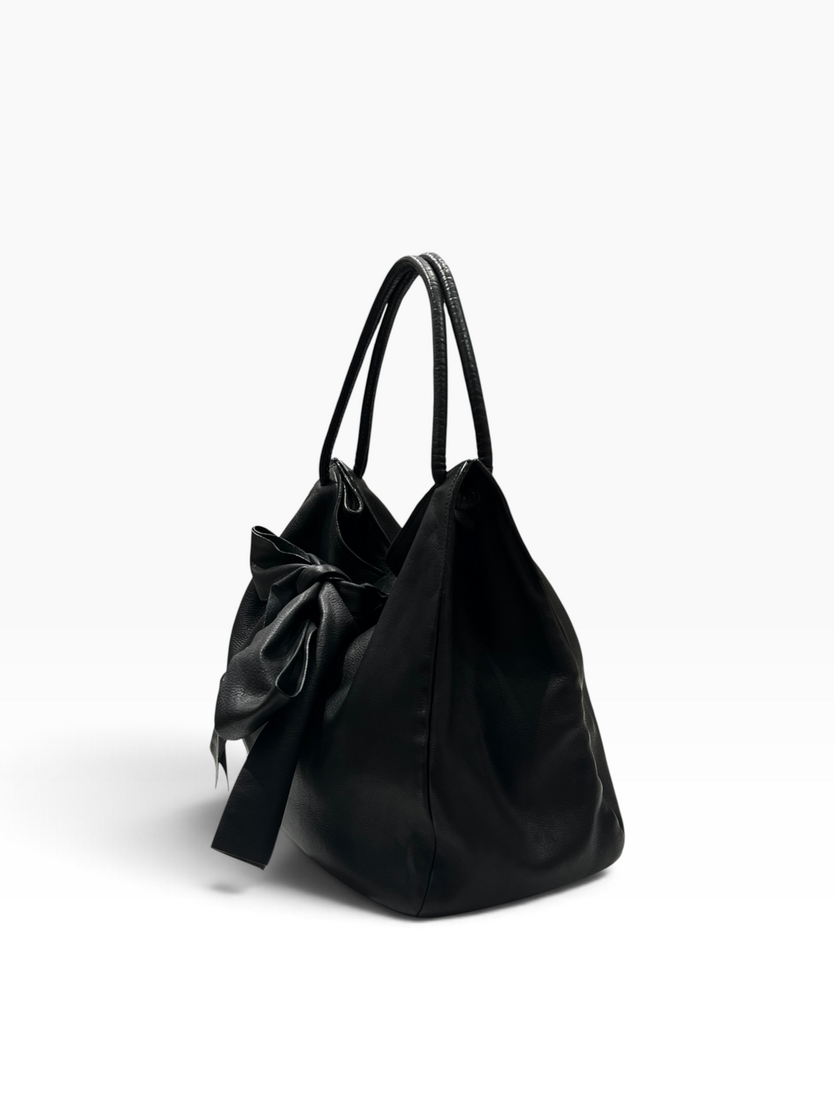 Miu Miu - sac cuir noir hobo