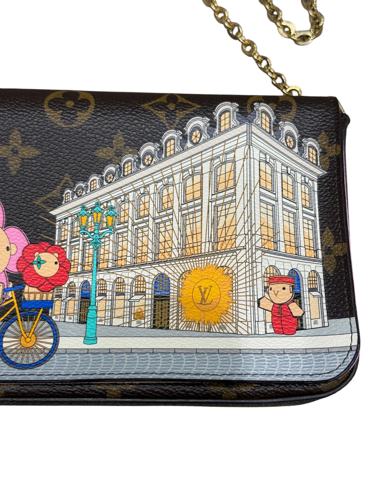 Louis Vuitton - Pochette Félicie Edition Vivienne Place Vendôme | Les Folies d’Eugénie