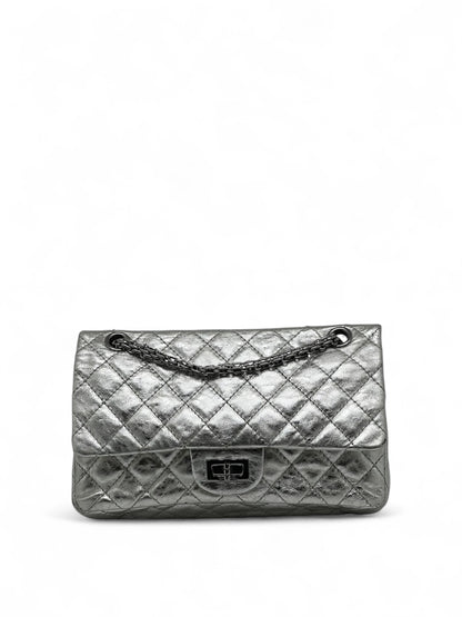 Chanel - 2.55 silver bag