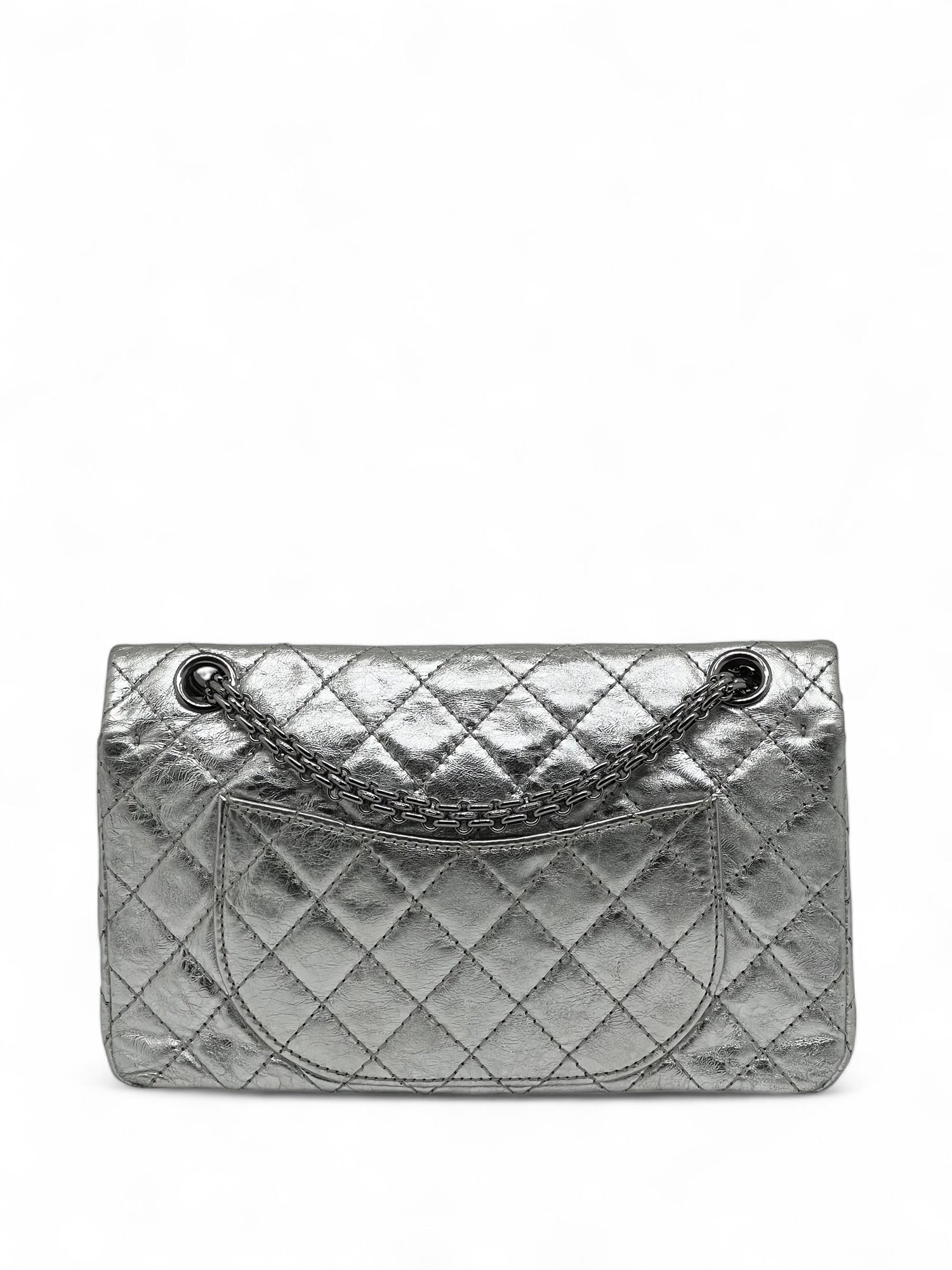 Chanel - 2.55 silver bag