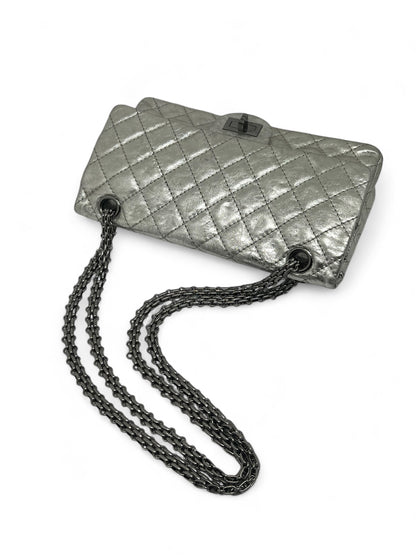 Chanel - 2.55 silver bag
