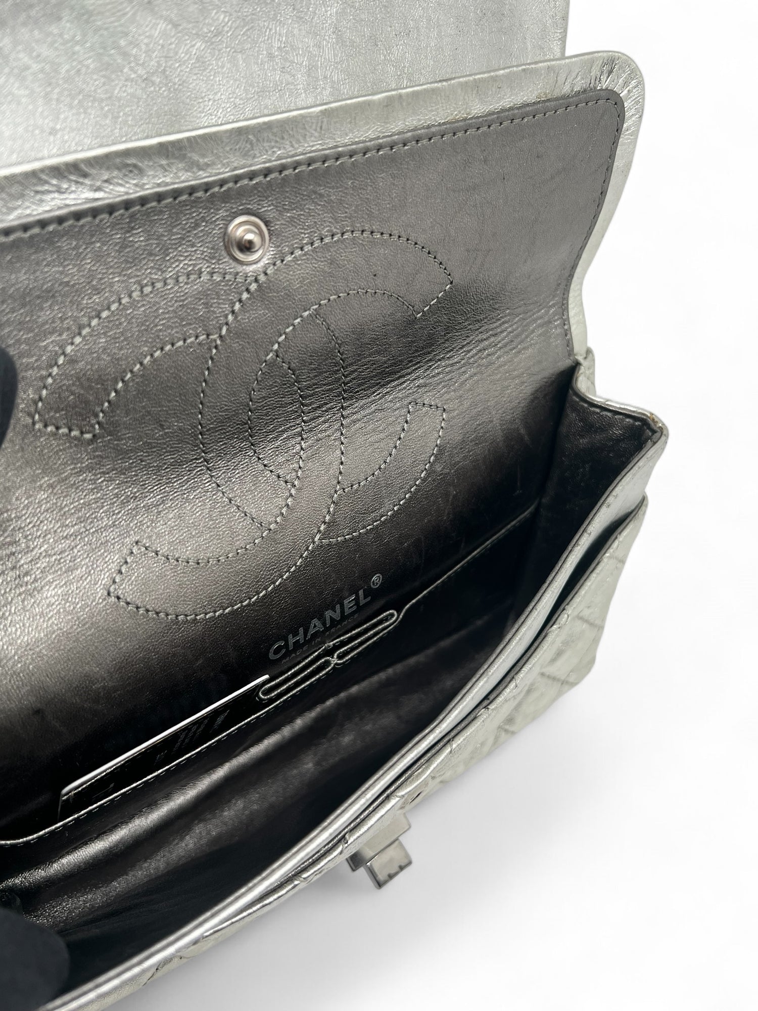 Chanel - 2.55 silver bag