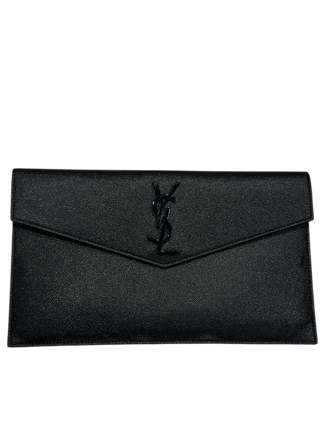 Saint Laurent - pochette uptown cuir noir