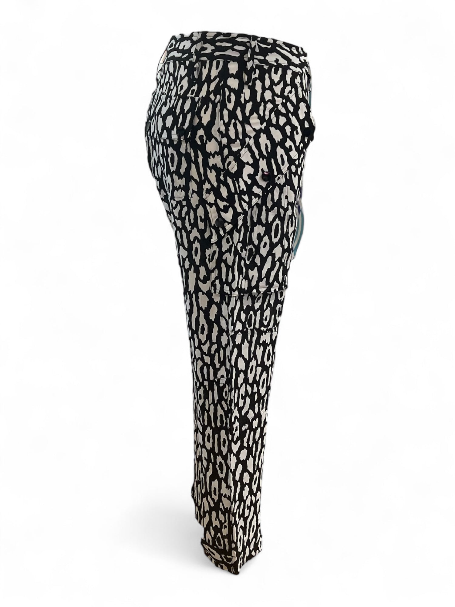 The Kooples - Pantalon leopard noir et blanc T1