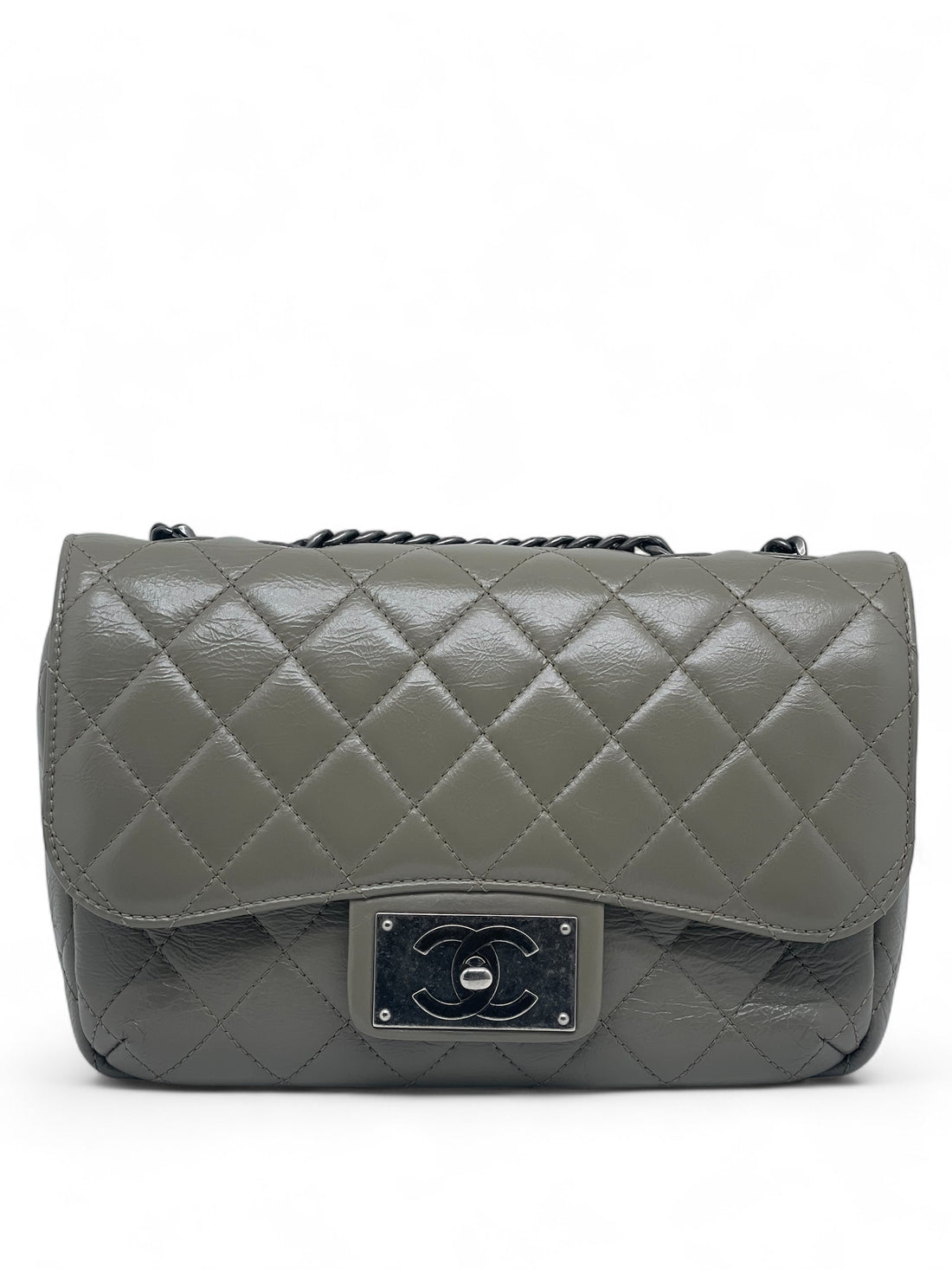 Chanel - Sac à rabat kaki