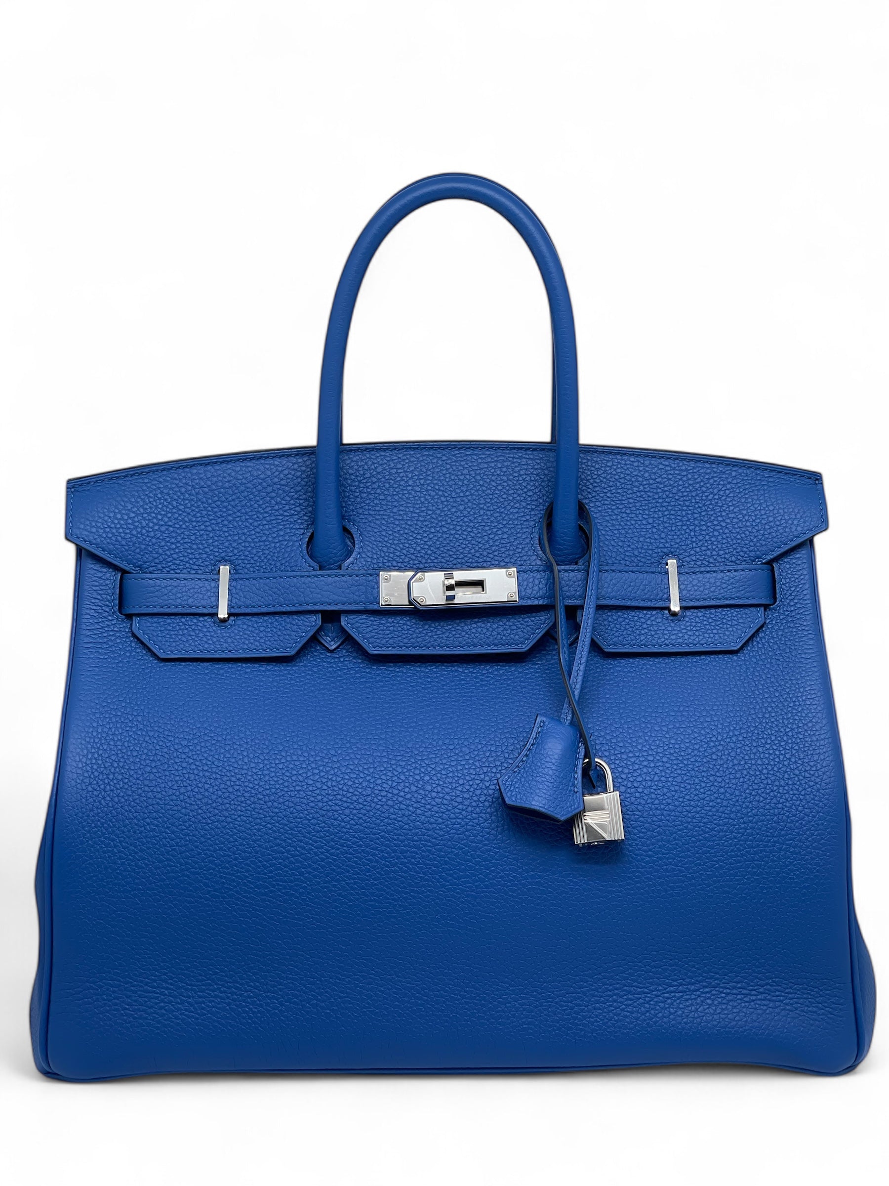 Hermès - Borsa Birkin 35 Bleu France