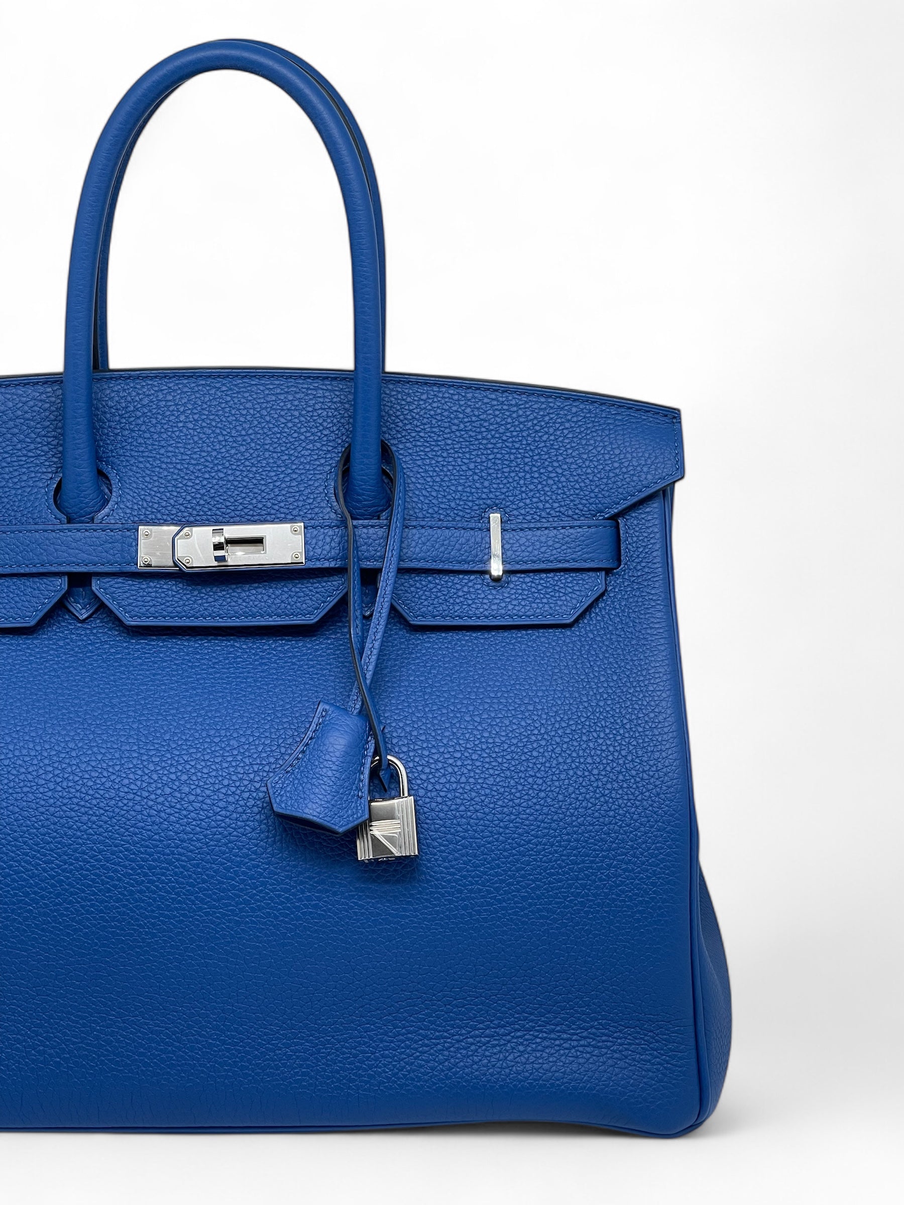 Hermès - Borsa Birkin 35 Bleu France