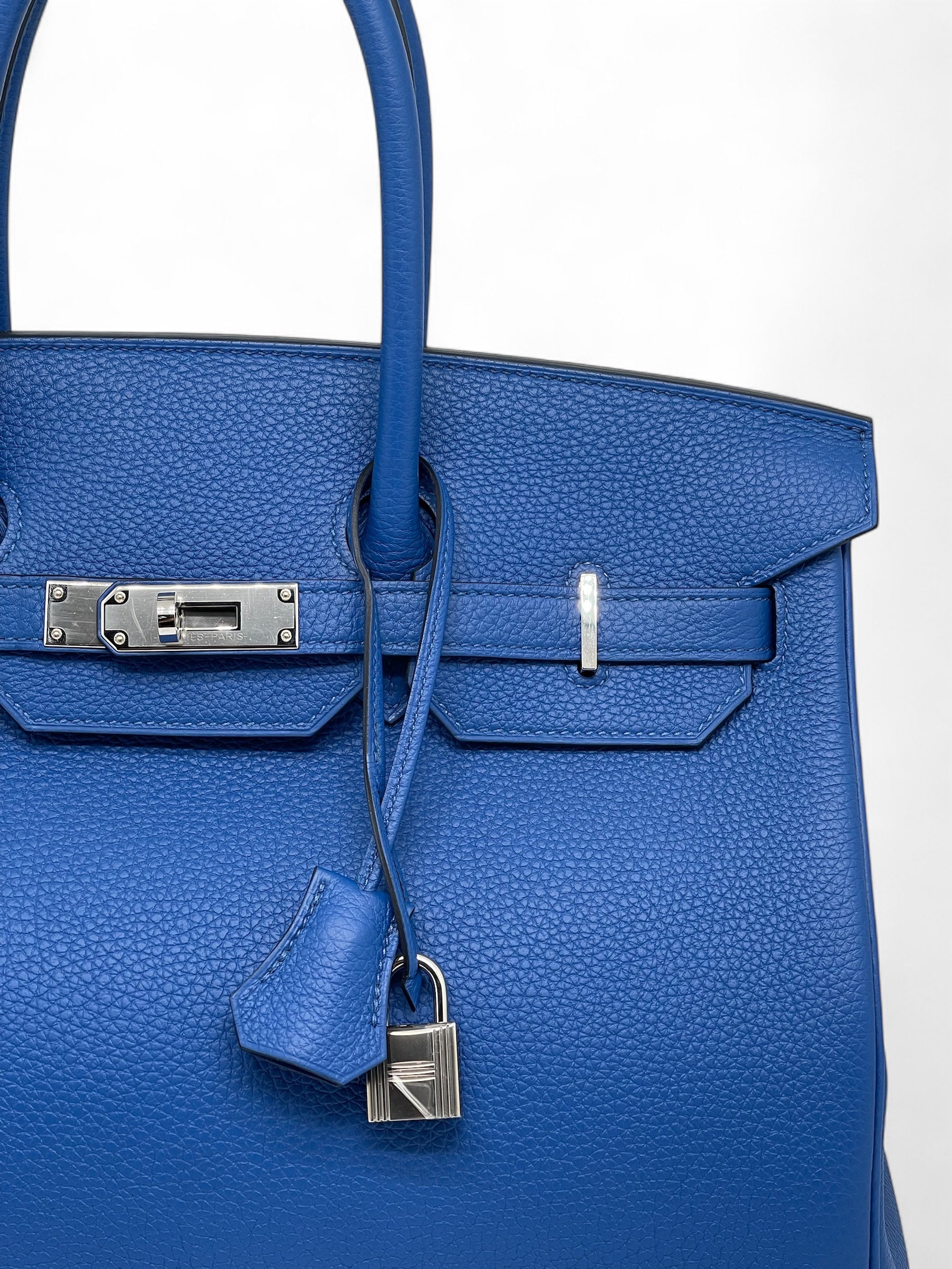 Hermès - Borsa Birkin 35 Bleu France