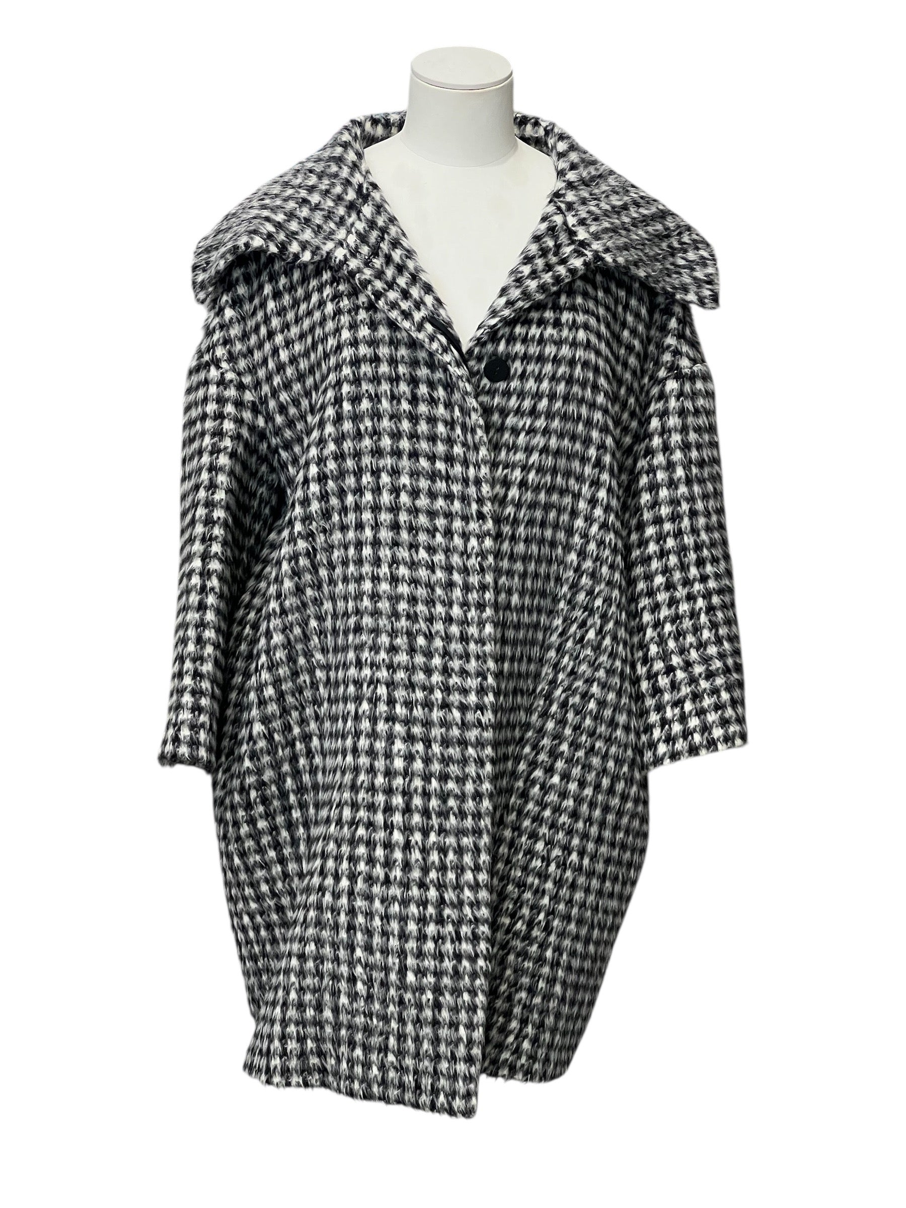 Max Mara S - Cappotto motivo pied de poule T36