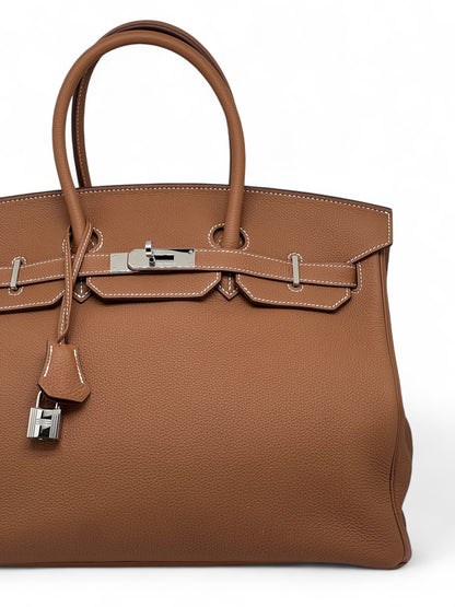 Hermès - Sac Birkin 35 Togo Gold