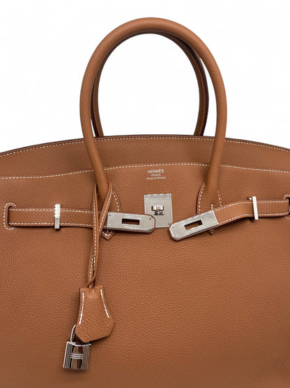 Hermès - Sac Birkin 35 Togo Gold