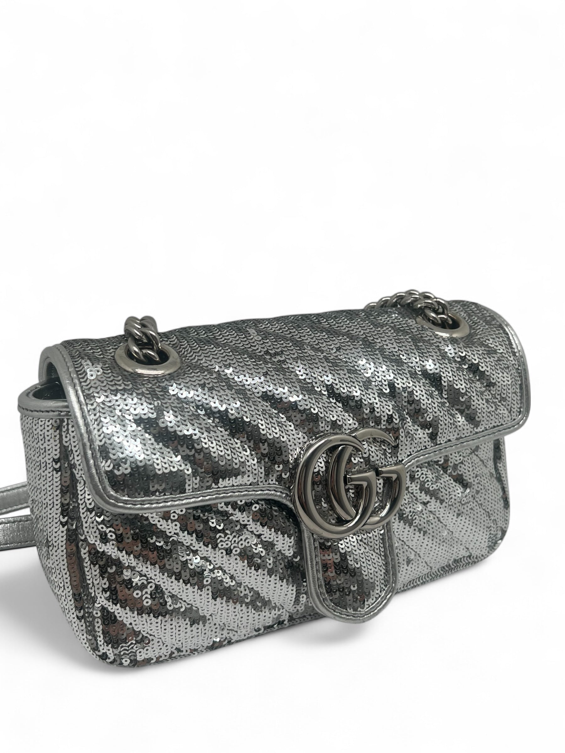 Gucci - Marmont-Tasche mit Pailletten