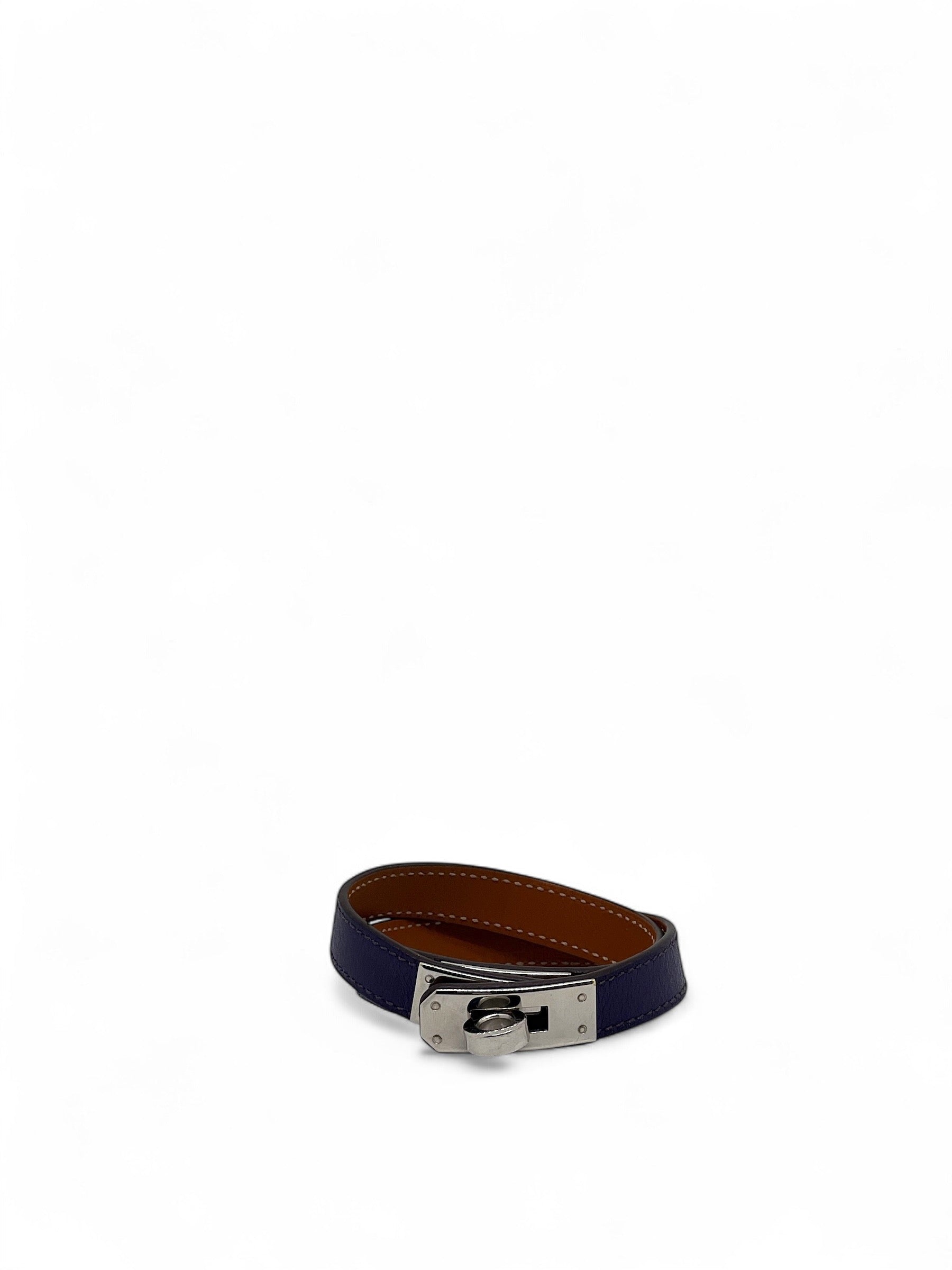 Hermès - Bracelet Kelly double tour violet
