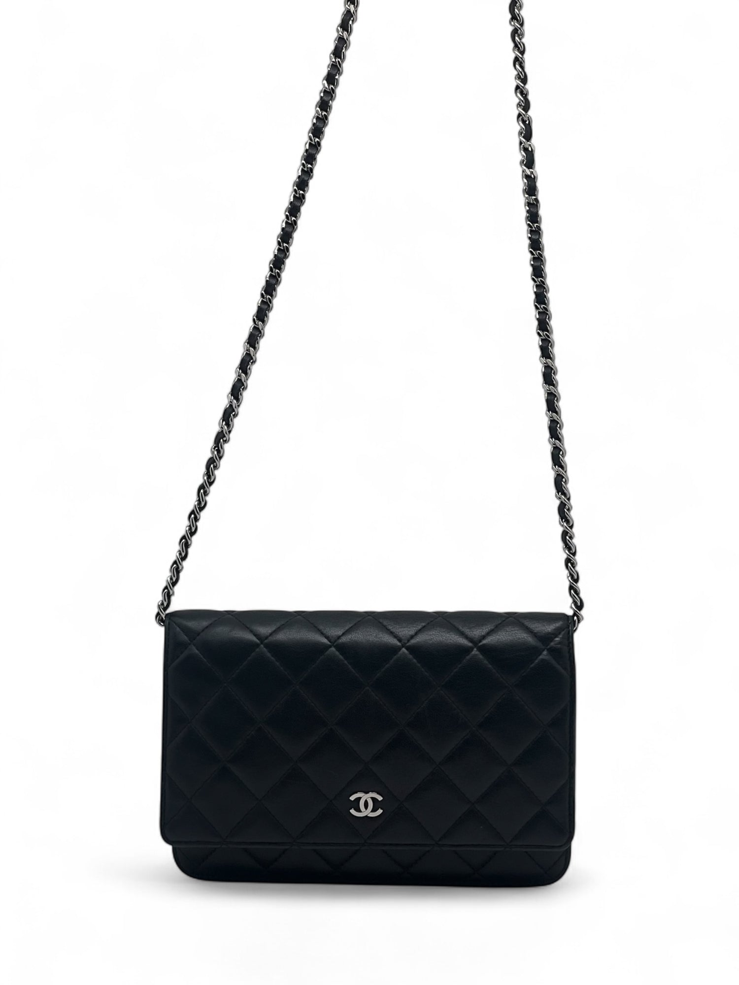 Chanel - Borsa Wallet on Chain nera