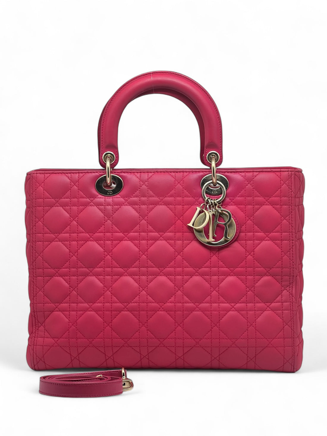 Dior - Sac Lady Dior large avec bandoulière