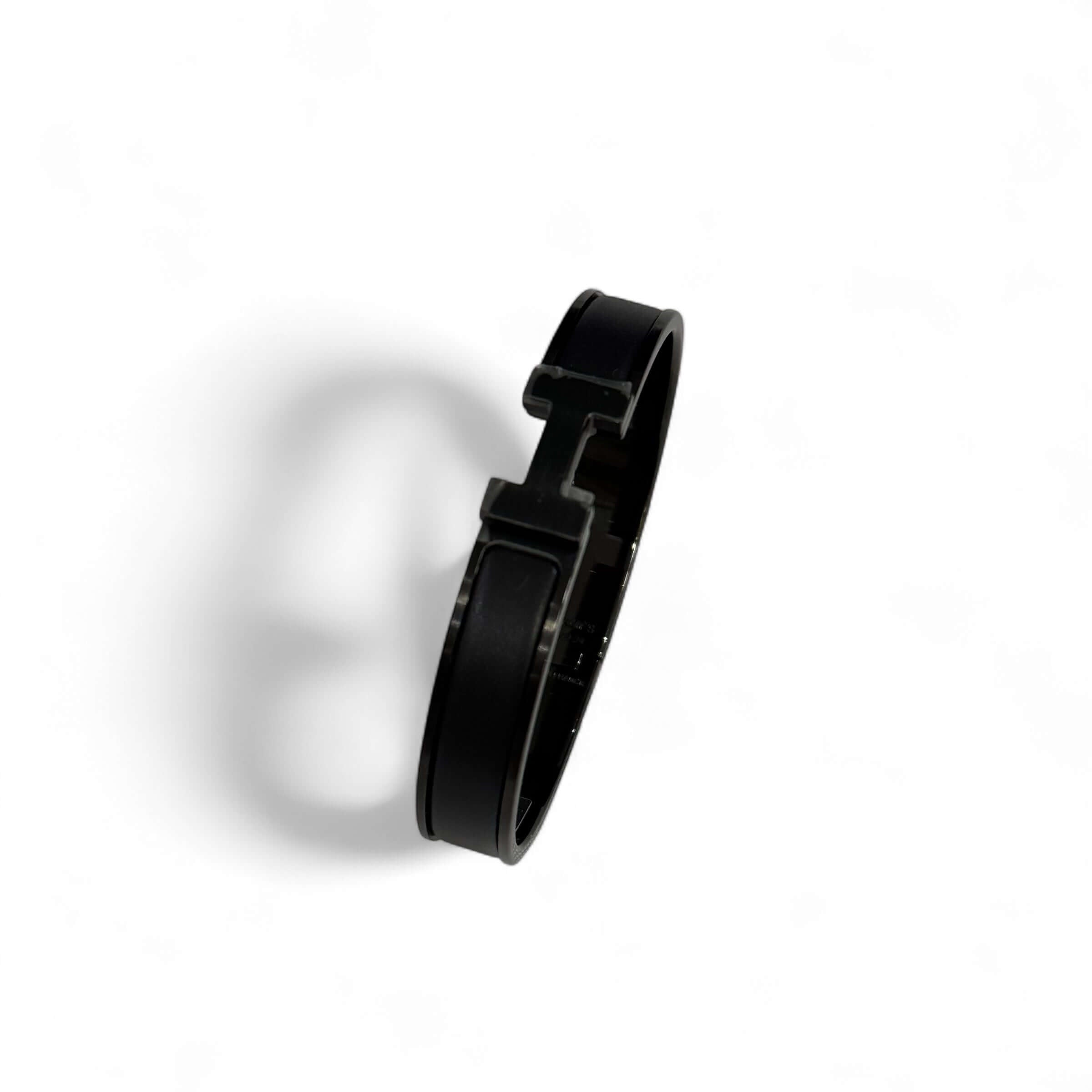 Hermès - Bracciale clic HH So black