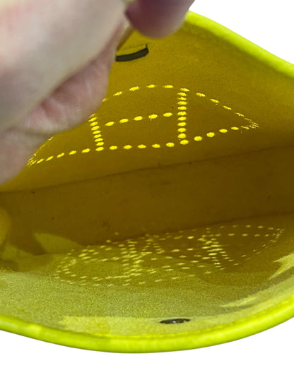 Hermès - sac mini Evelyne 16 jaune lime