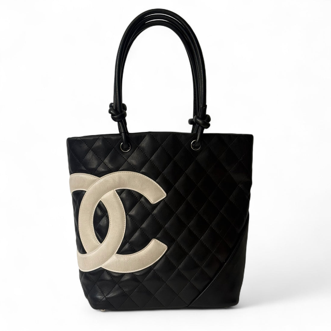Chanel - Sac à main Cambon noir et blanc