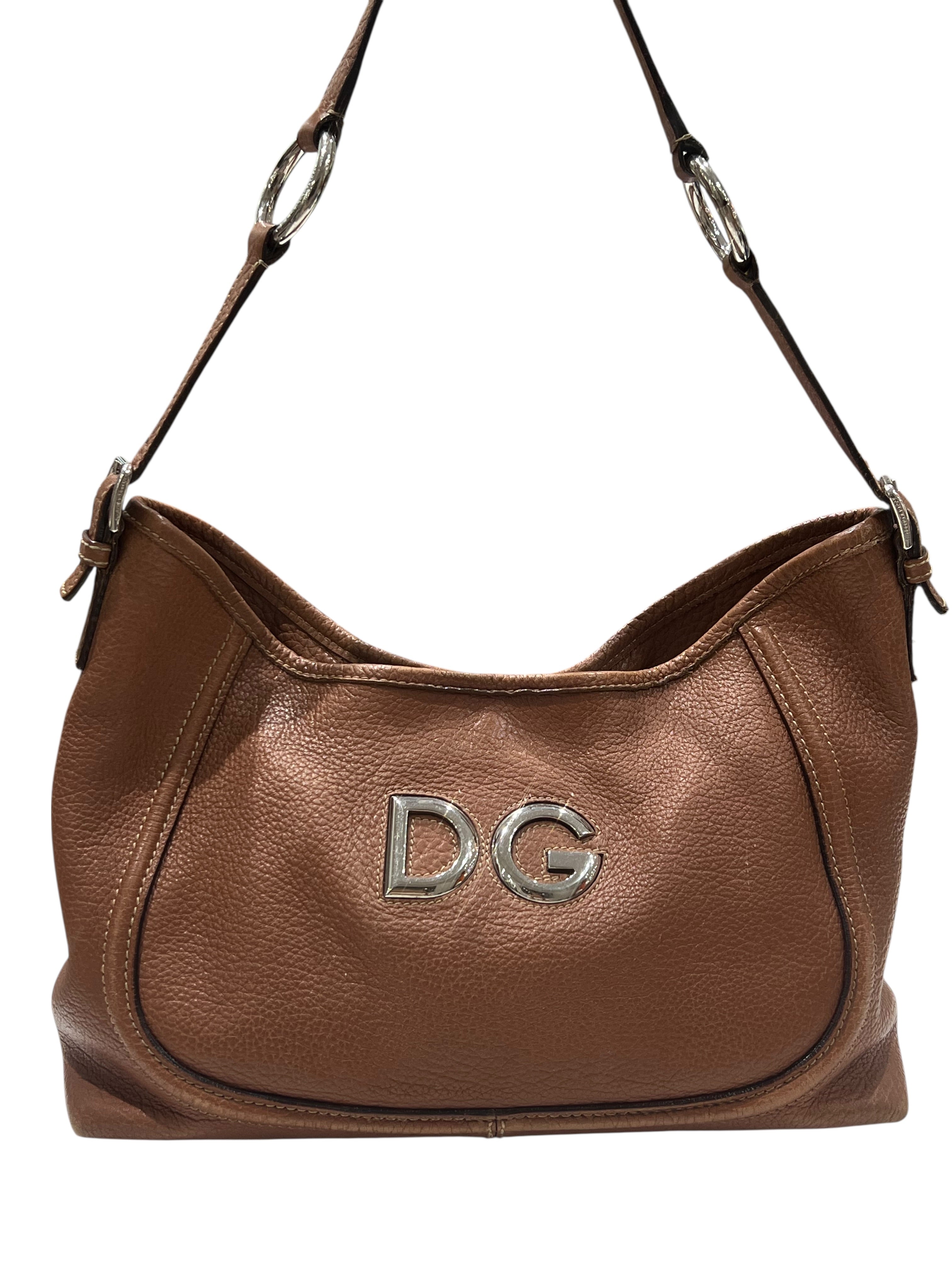Dolce Gabbana - Sac Hobo Cuir Camel | Les Folies d’Eugénie