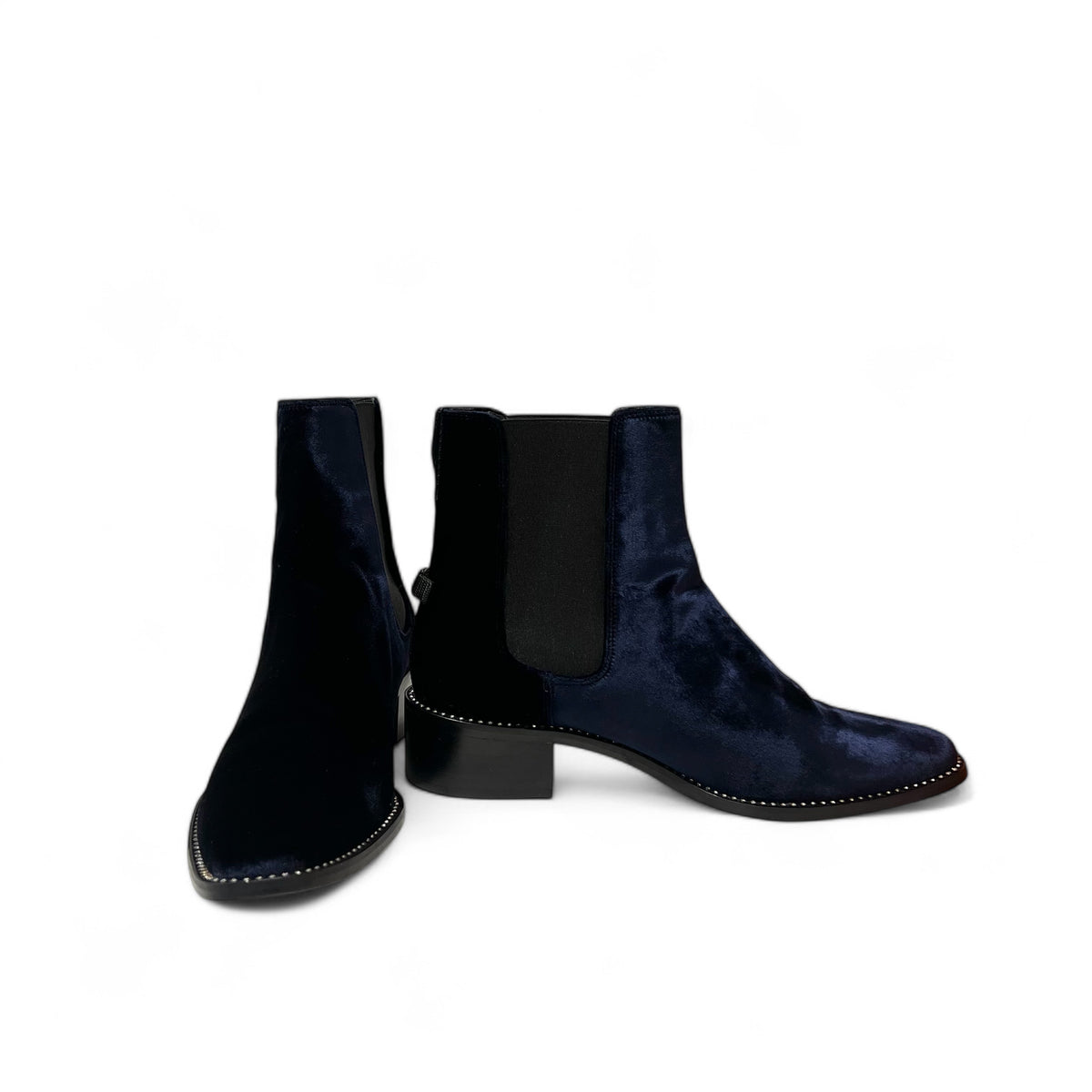 Christian Dior - Stivaletti in velluto blu notte T38.5