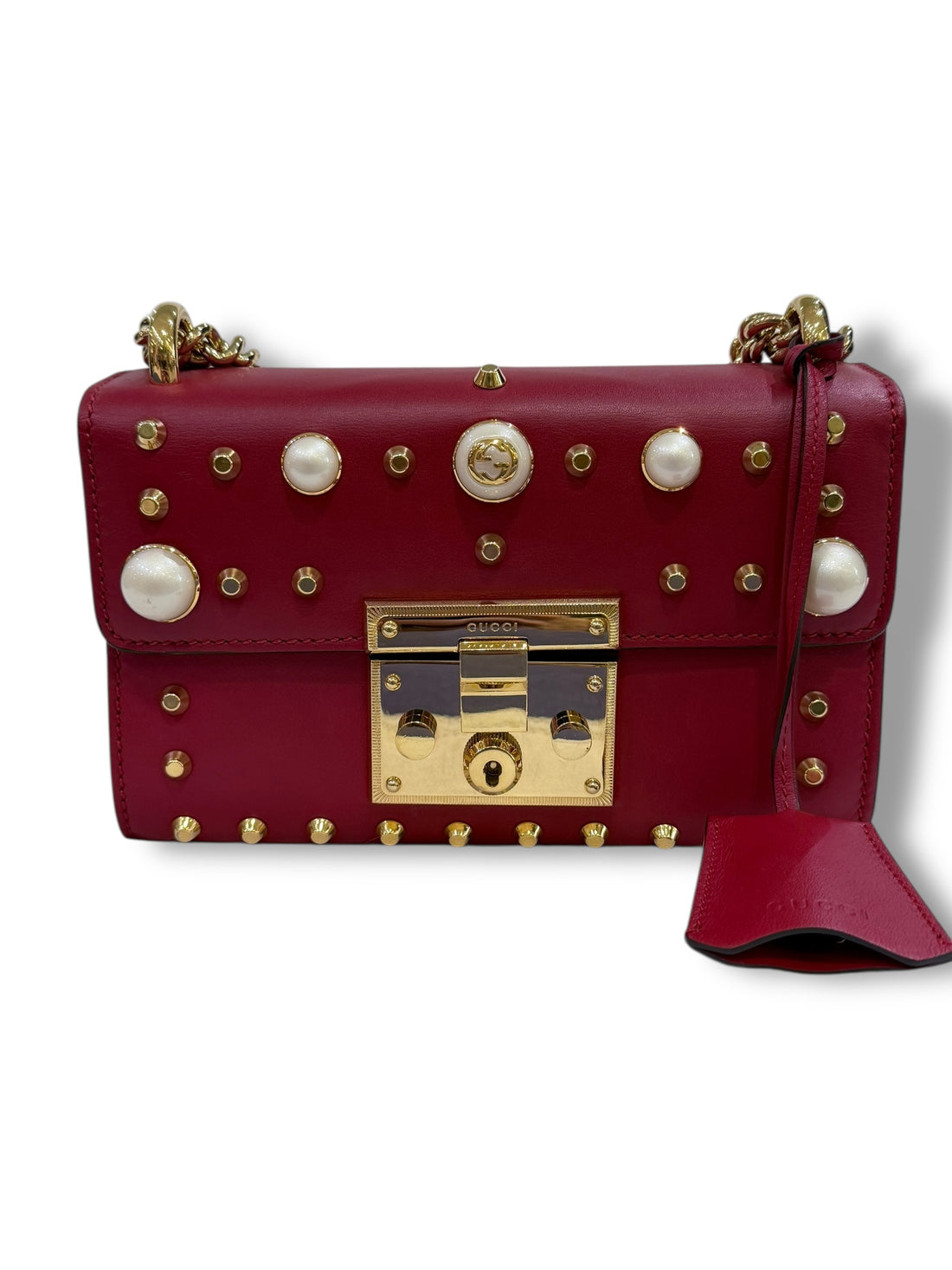 Gucci - Sac Padlock avec perles nacrées