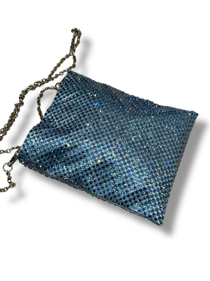 Prada - Sac strass bleu PM