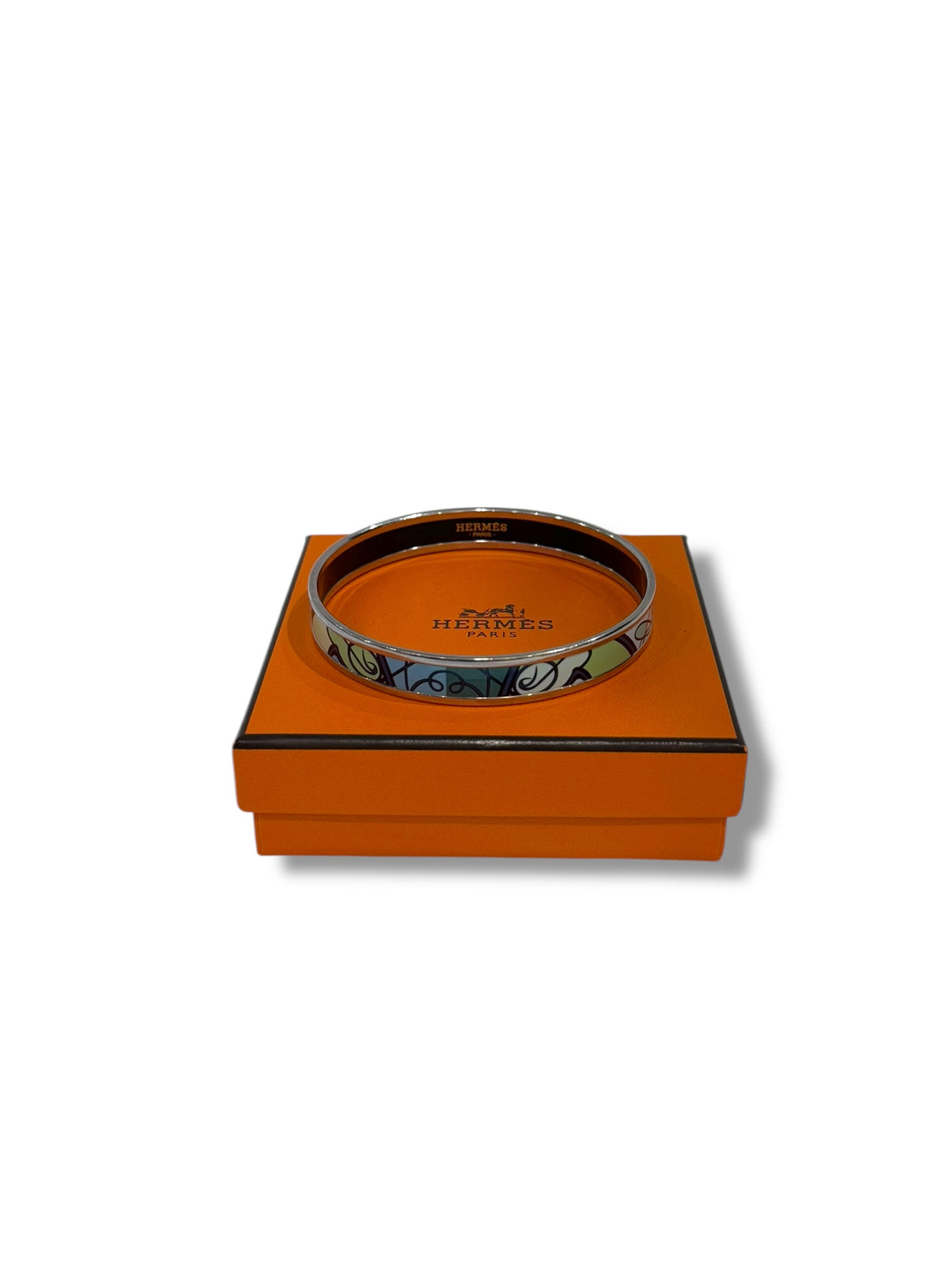 Hermès - Bracelet jonc émail imprimé