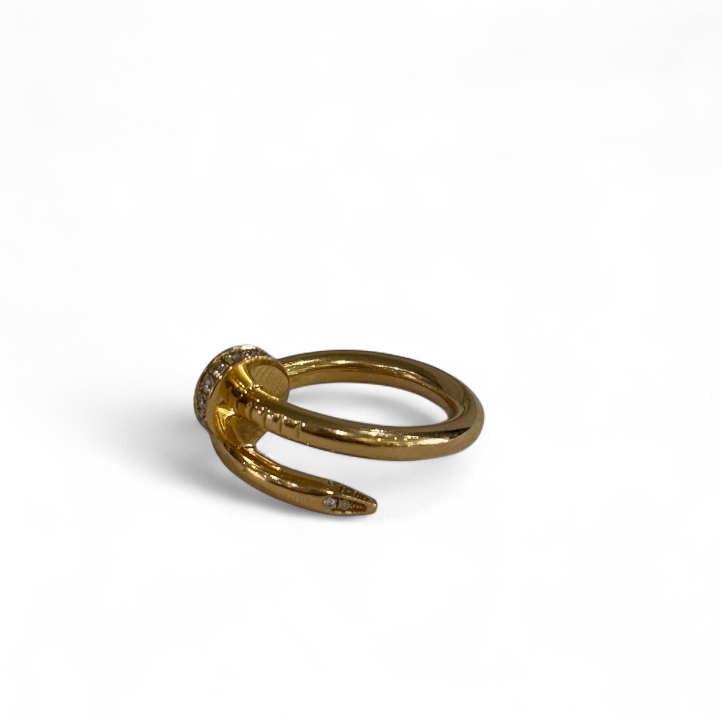 Cartier - Juste un Clou classic model ring with diamonds, size 49