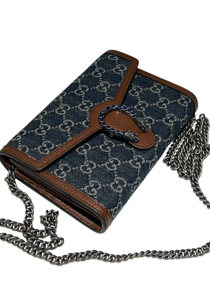 Gucci - wallet on chain dionysus denim