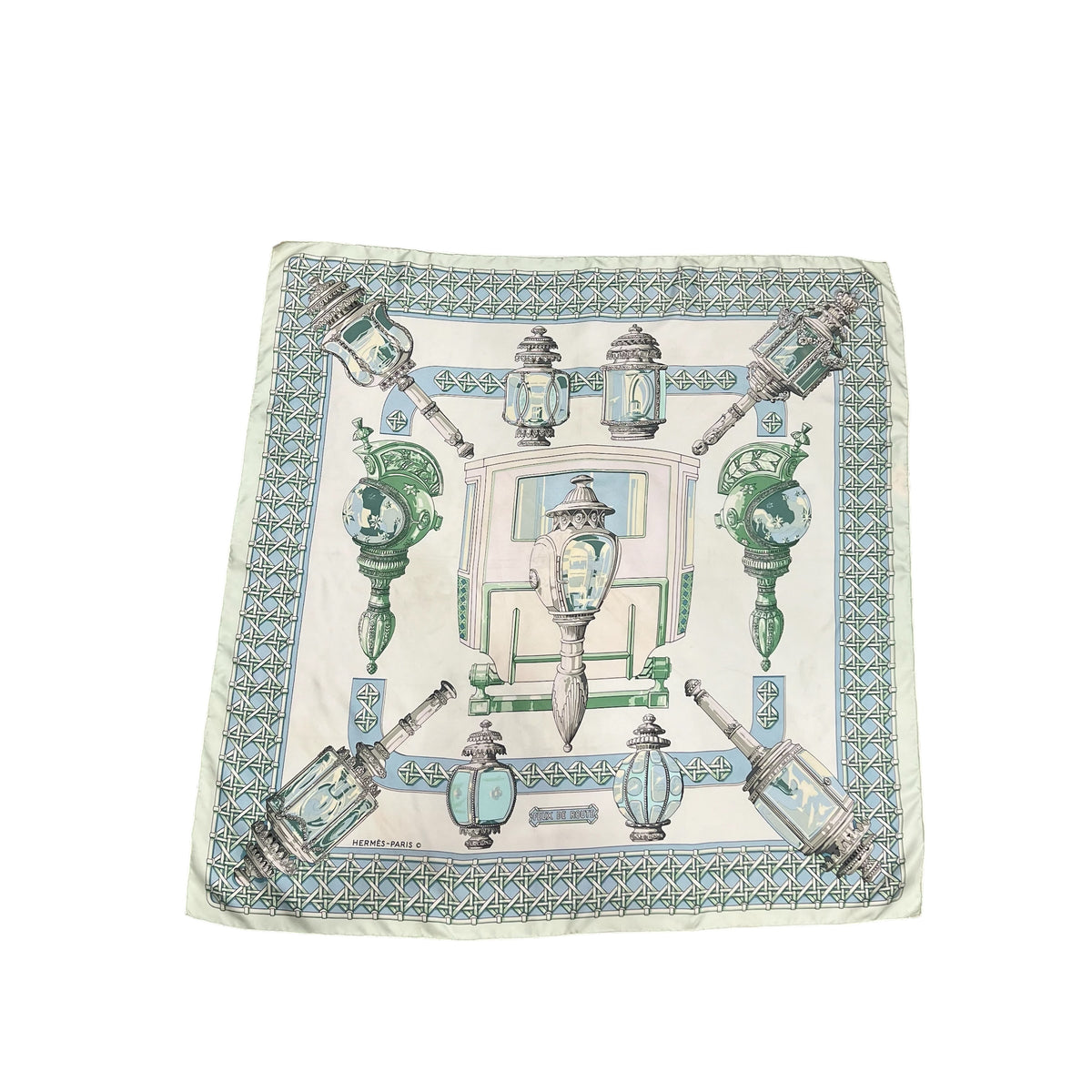 Hermès - Foulard di seta 90x90 « Feux de route »
