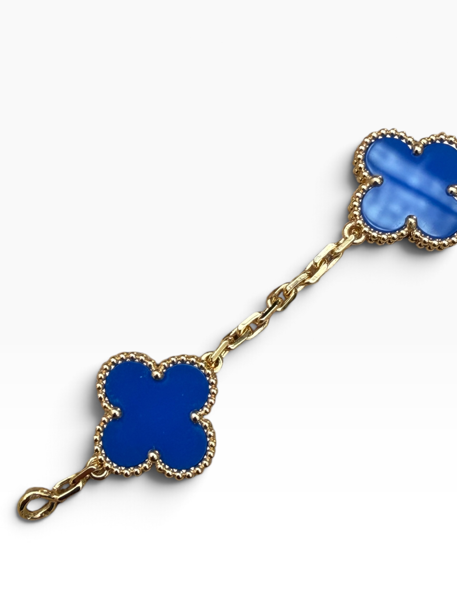 Van Cleef &amp; Arpels - Bracelet Vintage Alhambra 5 motifs Agate