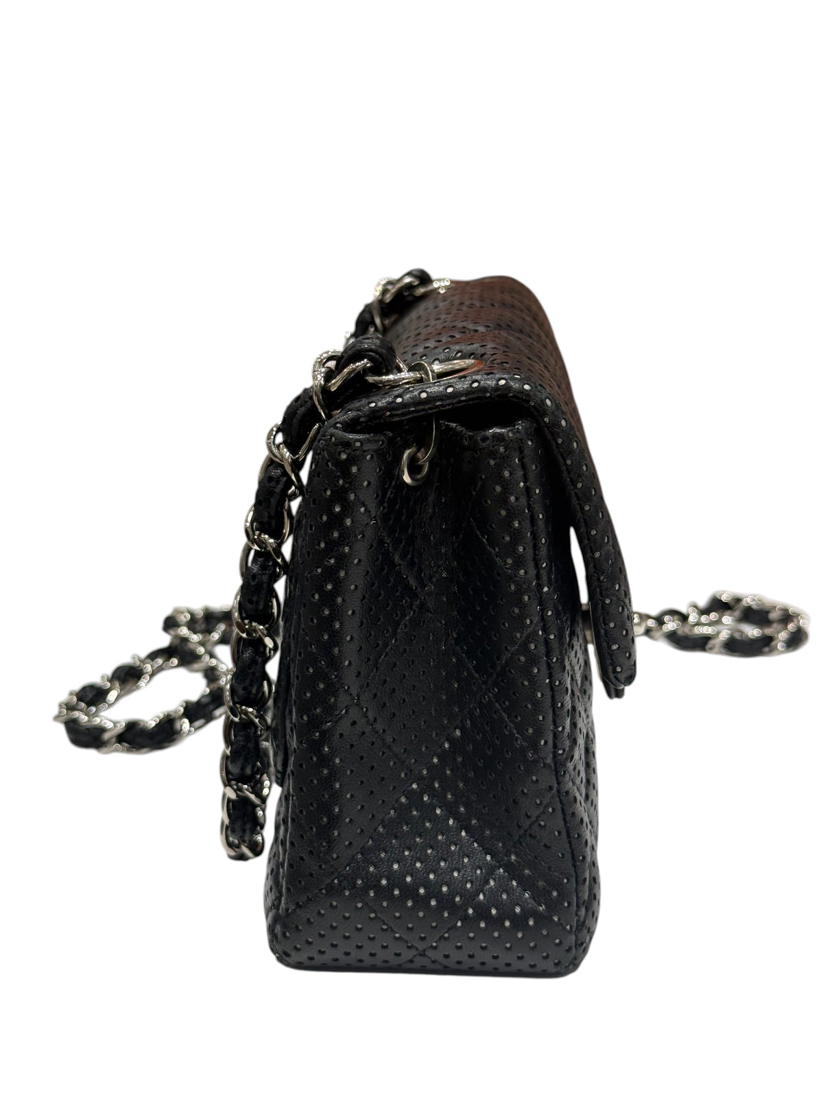 Chanel - Sac classique mini square perforé
